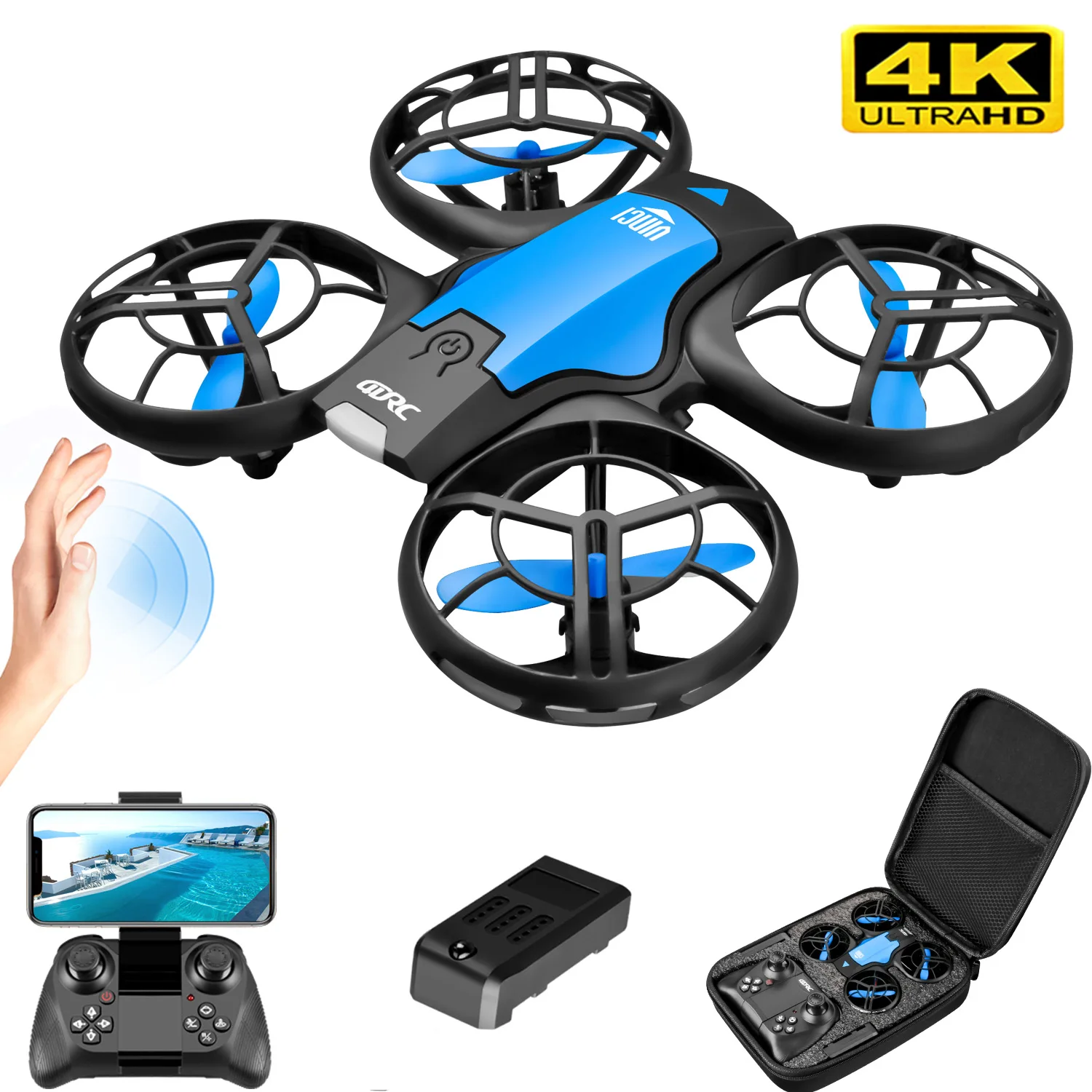 Drone Camera Professional - V8 Nowy Mini Dron 4K Profesjonalny