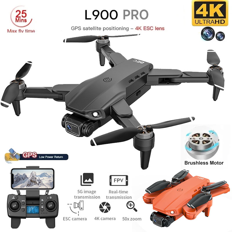 Drone Camera Night Vision - L900 Pro GPS Drone 4K Profesjonalny