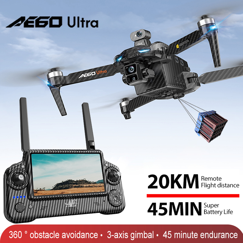 Drone Camera With Gimbal - Profesjonalny dron AE60 GPS z kamerą