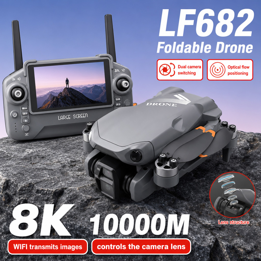 Zdjęcia lotnicze z drona LF682 – Drone Camera Night Vision recenzja i cena